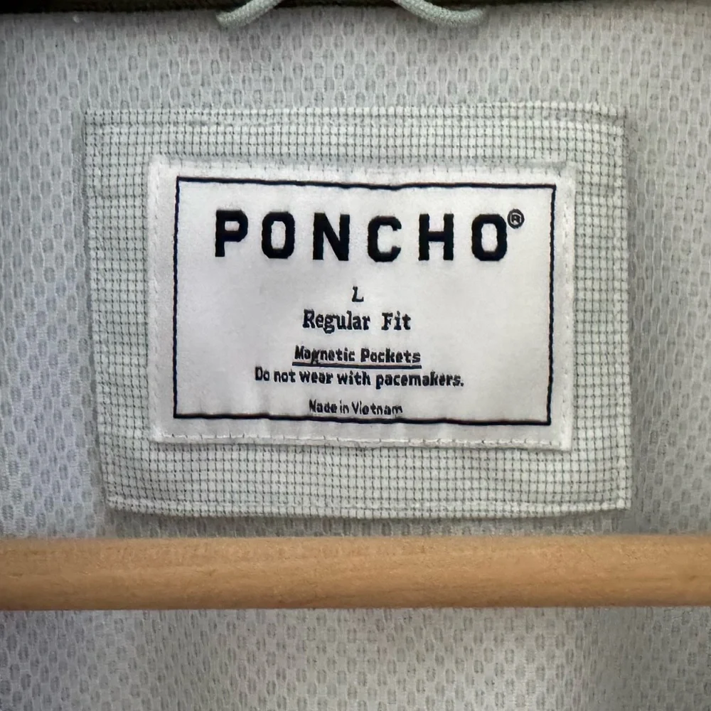 Poncho Original Shirt Mens Large Technical Green Outdoor Fishing Performance - Picture 13 of 13